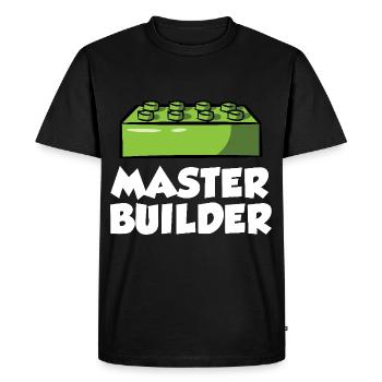 Brick Builder Toys Blocks Clamping Blocks Bricks - Men's Premium Organic T-Shirt - black - Front - Nico (187cm)