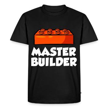 Brick Builder Toys Blocks Clamping Blocks Bricks - Men's Premium Organic T-Shirt - black - Front - Nico (187cm)
