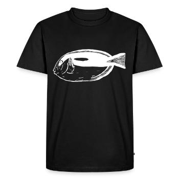 Palettes chirurgienpoisson blanc - T-shirt Premium bio Homme - noir - Devant - Nico (187cm)