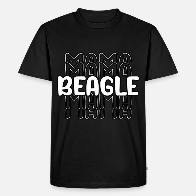 Beagle Mama - Männer Premium Bio T-Shirt - Schwarz