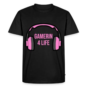 Casque Gaming Gamer 4 Life - T-shirt Premium bio Homme - noir - Devant - Nico (187cm)