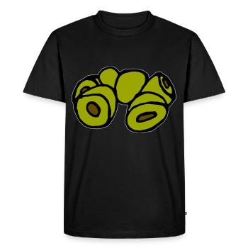 Olives - T-shirt Premium bio Homme - noir - Devant - Nico (187cm)