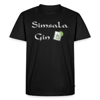 Simsala Gin - T-shirt Premium bio Homme - noir - Devant - Nico (187cm)