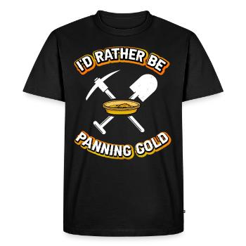 Je préfère faire de l’orpaillage pour les mineurs d’or - T-shirt Premium bio Homme - noir - Devant - Nico (187cm)
