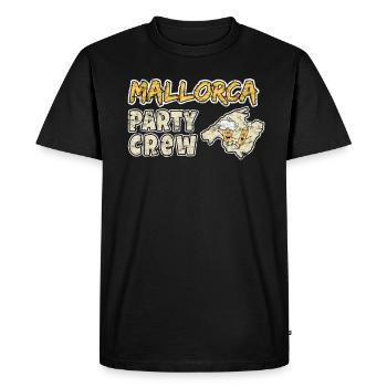 Mallorca Party Crew - Men's Premium Organic T-Shirt - black - Front - Nico (187cm)