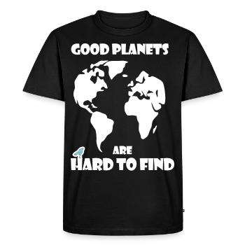 Good planets are hard to find | Climate protection - Men's Premium Organic T-Shirt - black - Front - Nico (187cm)