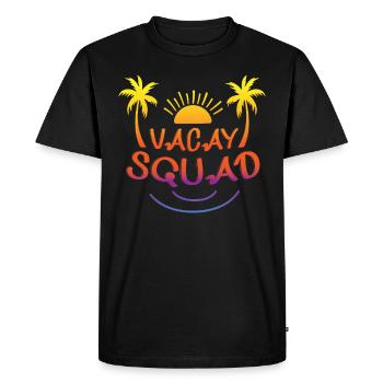Voyage de vacances d’été Famille et amis Vacay Squad - T-shirt Premium bio Homme - noir - Devant - Nico (187cm)