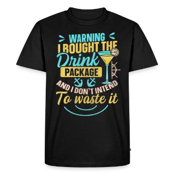 J’ai acheté le forfait boisson Cruise Holiday - T-shirt Premium bio Homme - noir - Devant - Nico (187cm)