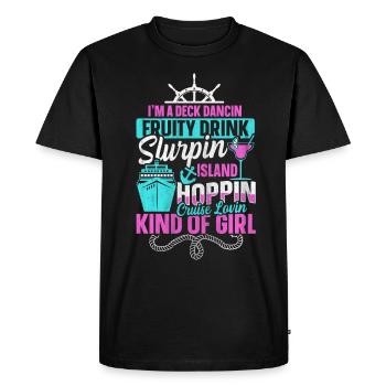 Croisière Lovin Genre de fille Croisière amusante - T-shirt Premium bio Homme - noir - Devant - Nico (187cm)