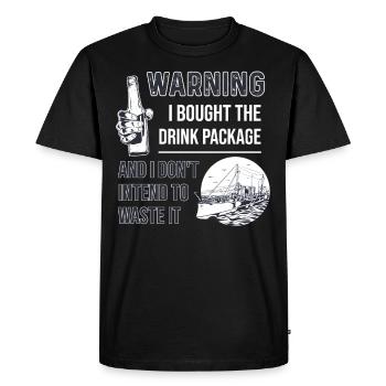 J’ai acheté le forfait boisson Cruise Holiday - T-shirt Premium bio Homme - noir - Devant - Nico (187cm)