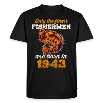 Legendary 79 years old gift for his 79th birthday - Men's Premium Organic T-Shirt - black - Front - Nico (187cm)