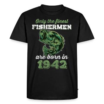 Legendary 80 years old gift for the 80th birthday - Men's Premium Organic T-Shirt - black - Front - Nico (187cm)