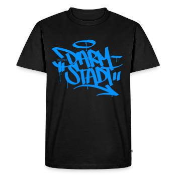 Darmstadt Graffiti T shirt - Men's Premium Organic T-Shirt - black - Front - Nico (187cm)