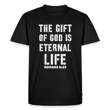 Jésus, Jésus, Jésus chrétien chrétien chrétien - T-shirt Premium bio Homme - noir - Devant - Nico (187cm)