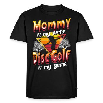 Maman est mon nom Disc Golf est mon jeu pour maman - T-shirt Premium bio Homme - noir - Devant - Nico (187cm)