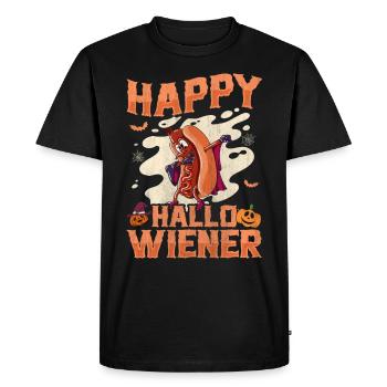 Happy Hello Viennese Dracula Costume Funny Viennese - Men's Premium Organic T-Shirt - black - Front - Nico (187cm)