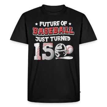 Future of Baseball Just Turned 15 | 15th birthday - Men's Premium Organic T-Shirt - black - Front - Nico (187cm)