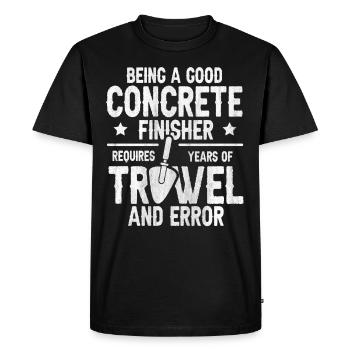 Années de truelle et d’erreur Betonbauer - T-shirt Premium bio Homme - noir - Devant - Nico (187cm)