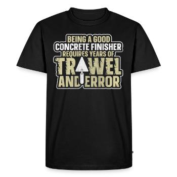 Années de truelle et d’erreur Betonbauer - T-shirt Premium bio Homme - noir - Devant - Nico (187cm)
