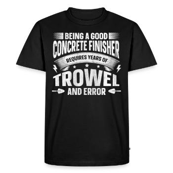 Années de truelle et d’erreur Betonbauer - T-shirt Premium bio Homme - noir - Devant - Nico (187cm)