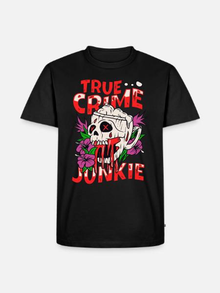 True Crime Junkie - Men's Premium Organic T-Shirt - black