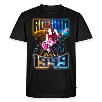 Rockin depuis 1949 Fan de musique rock 73e anniversaire - T-shirt Premium bio Homme - noir - Devant - Nico (187cm)