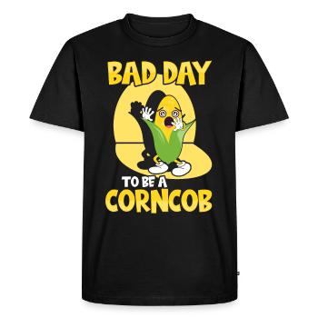 C’est une mauvaise journée pour être un épi de maïs - T-shirt Premium bio Homme - noir - Devant - Nico (187cm)