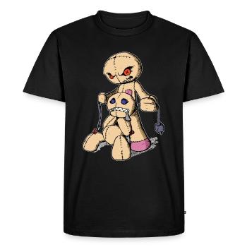 Killing Voodoo is thinking you - Men's Premium Organic T-Shirt - black - Front - Nico (187cm)