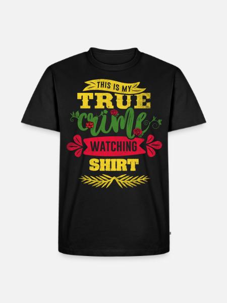 True Crime Junkie - Men's Premium Organic T-Shirt - black