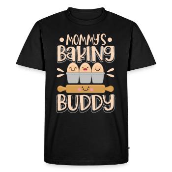 Drôle de conception de cuisson pour enfants de style kawaii - T-shirt Premium bio Homme - noir - Devant - Nico (187cm)
