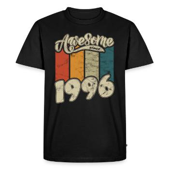 1996 Anniversaire génial depuis Retro - T-shirt Premium bio Homme - noir - Devant - Nico (187cm)