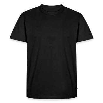Peace Love Travail social Travailleur social - T-shirt Premium bio Homme - noir - Devant - Nico (187cm)