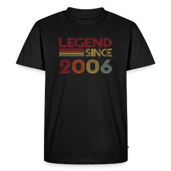 2006 Birthday Legend depuis Retro Vintage - T-shirt Premium bio Homme - noir - Devant - Nico (187cm)