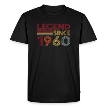 1960 Birthday Legend depuis Retro Vintage - T-shirt Premium bio Homme - noir - Devant - Nico (187cm)
