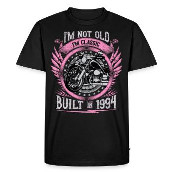 Je suis Classic Built 1994 Moto 29e anniversaire - T-shirt Premium bio Homme - noir - Devant - Nico (187cm)