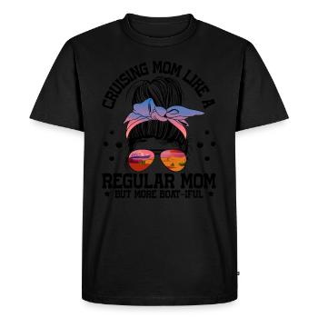 The Smell Of A New Port In The Morning Ship Cruise - Men's Premium Organic T-Shirt - black - Front - Nico (187cm)