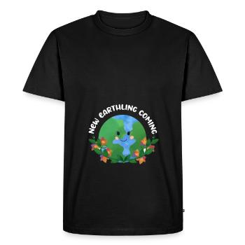 New Earthling Coming - Baby Announcement - Men's Premium Organic T-Shirt - black - Front - Nico (187cm)