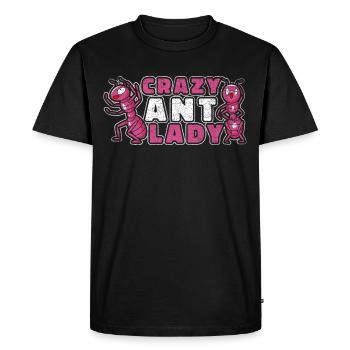 Crazy Ant Lady Ants Farm - Men's Premium Organic T-Shirt - black - Front - Nico (187cm)