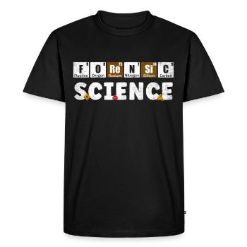 Éléments chimiques Criminologie - T-shirt Premium bio Homme - noir - Devant - Nico (187cm)