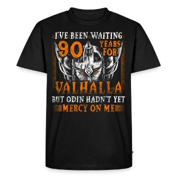 90 ans d’attente pour le 90e anniversaire du Valhalla - T-shirt Premium bio Homme - noir - Devant - Nico (187cm)