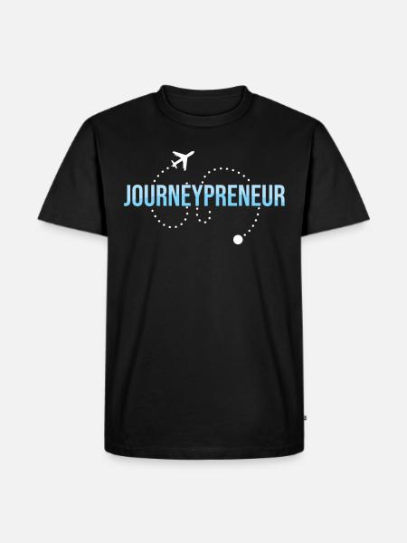 Journey Preneur Reisebüro - Männer Premium Bio T-Shirt - Schwarz