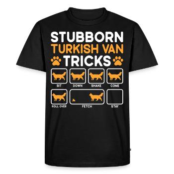 Astuces Têtues Chat Turc Van - T-shirt Premium bio Homme - noir - Devant - Nico (187cm)