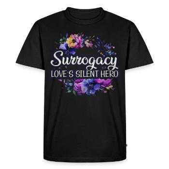 Surrogacy - Love's Silent Hero - Surrogate Mother - Men's Premium Organic T-Shirt - black - Front - Nico (187cm)