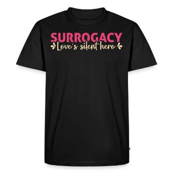 Surrogacy - Love's Silent Hero - Surrogate Mother - Men's Premium Organic T-Shirt - black - Front - Nico (187cm)