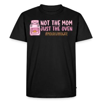 Not The Mom Just The Oven - Surrogate Mother - Men's Premium Organic T-Shirt - black - Front - Nico (187cm)