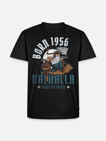 Odins sønner fødes 1956 Viking 68 års fødselsdag - Herre Premium økologisk T-shirt - sort