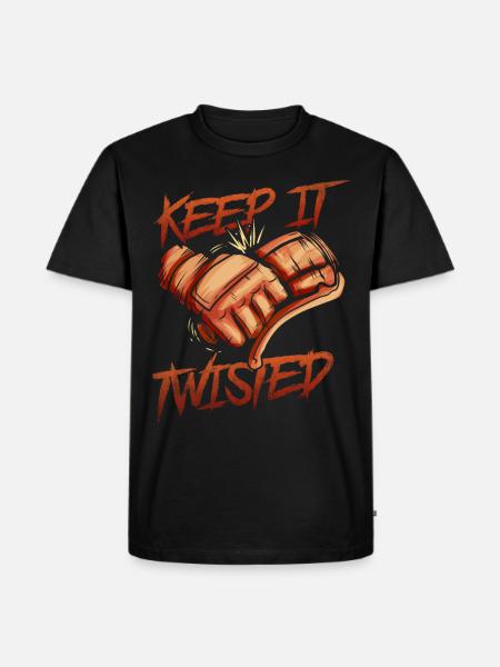 Keep It Twisted Biker - Men's Premium Organic T-Shirt - black