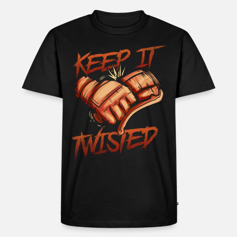 Keep It Twisted Biker - Männer Premium Bio T-Shirt - Schwarz