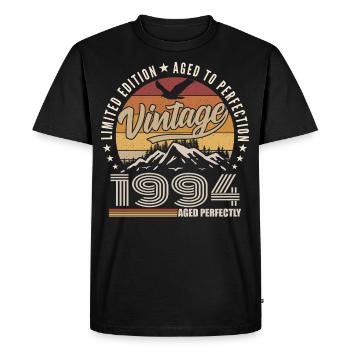 1994 31st Anniversary Gift 1994 Vintage 1994 - Men's Premium Organic T-Shirt - black - Front - Nico (187cm)