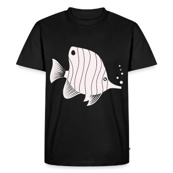 Aquarium de poissons Animal marin Climat Protection de l’environnement - T-shirt Premium bio Homme - noir - Devant - Nico (187cm)